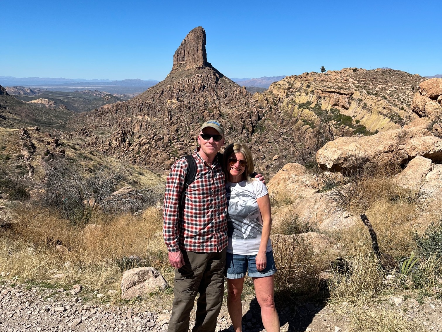 Kim and I at Weaver's Needle, AZ, 2022